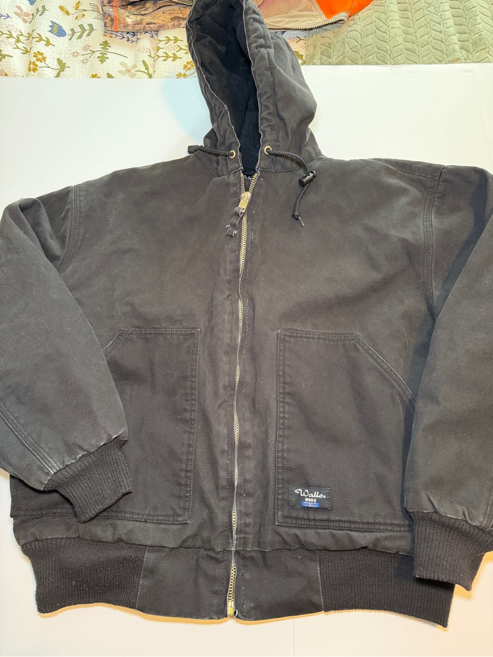 Walls charcoal dark gray/black Hooded Zip-Up Field Jacket